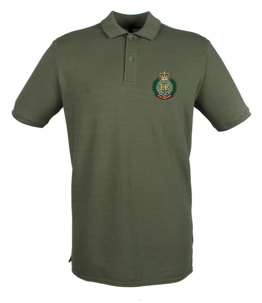 Royal Engineers Embroidered Pique Polo Shirt - Precision Military Emblems