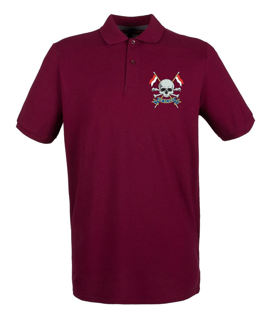 Royal Lancers Embroidered Pique Polo Shirt - Precision Military Emblems