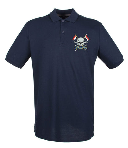 Royal Lancers Embroidered Pique Polo Shirt - Precision Military Emblems