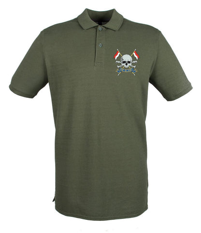Royal Lancers Embroidered Pique Polo Shirt - Precision Military Emblems