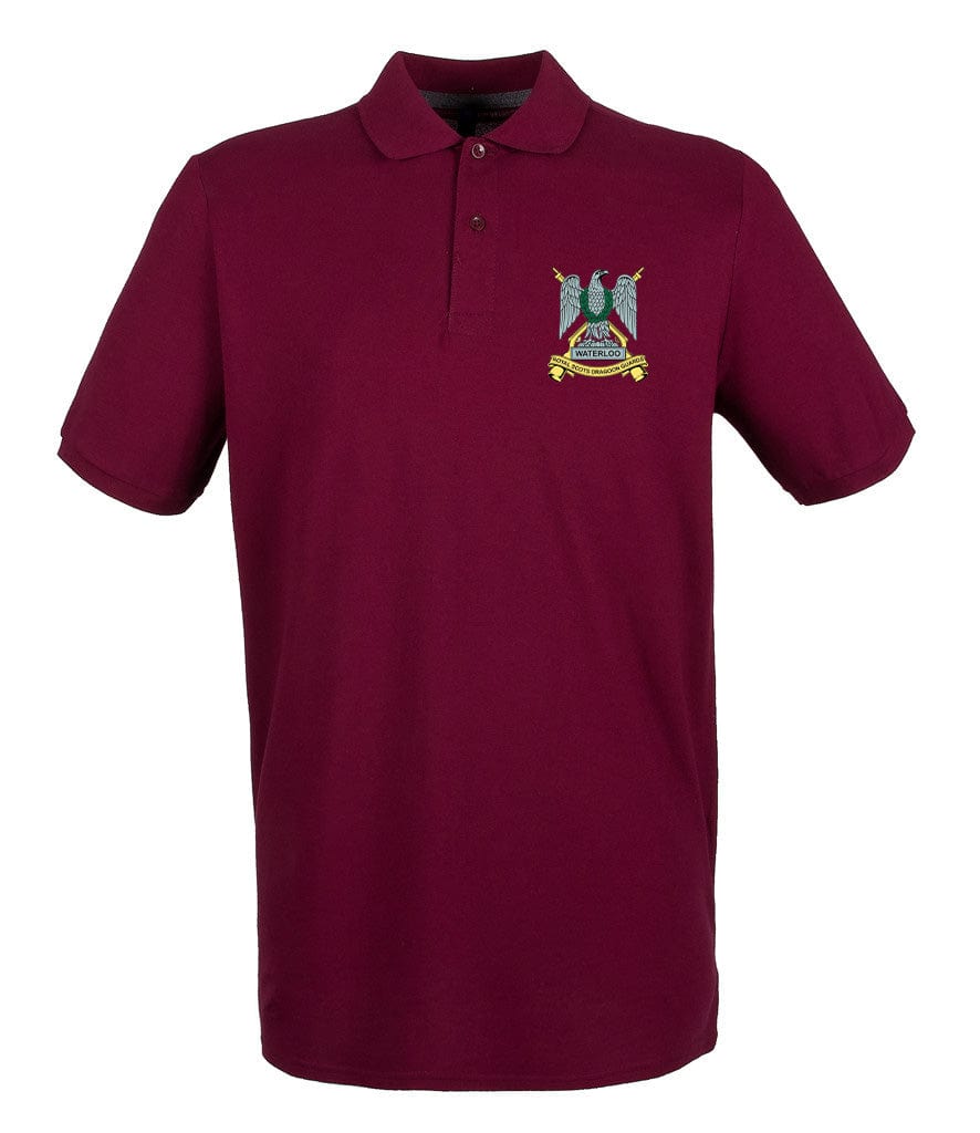 Royal Scots Dragoon Guards Embroidered Pique Polo Shirt - Precision Military Emblems