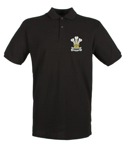 Royal Welsh Embroidered Pique Polo Shirt - Precision Military Emblems