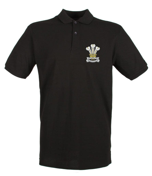 Royal Welsh Embroidered Pique Polo Shirt - Precision Military Emblems