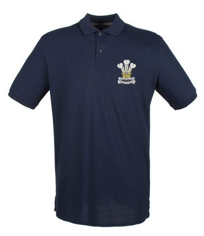Royal Welsh Embroidered Pique Polo Shirt - Precision Military Emblems