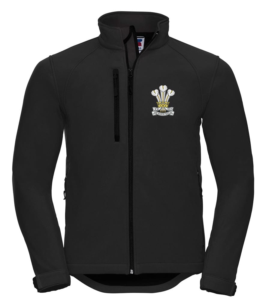 Royal Welsh Embroidered 3 Layer Softshell Jacket - Precision Military Emblems