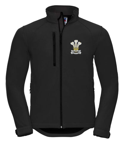 Royal Welsh Embroidered 3 Layer Softshell Jacket - Precision Military Emblems