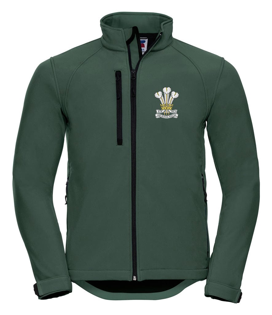 Royal Welsh Embroidered 3 Layer Softshell Jacket - Precision Military Emblems