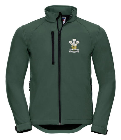 Royal Welsh Embroidered 3 Layer Softshell Jacket - Precision Military Emblems