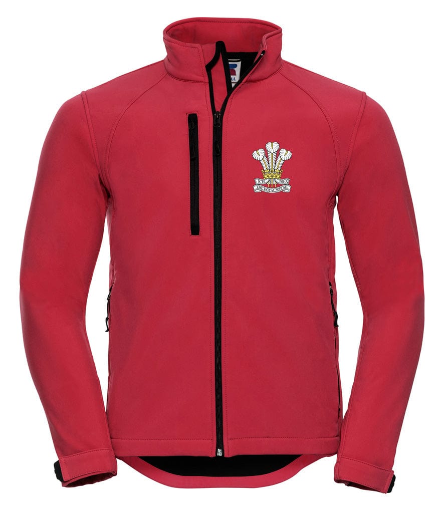 Royal Welsh Embroidered 3 Layer Softshell Jacket - Precision Military Emblems