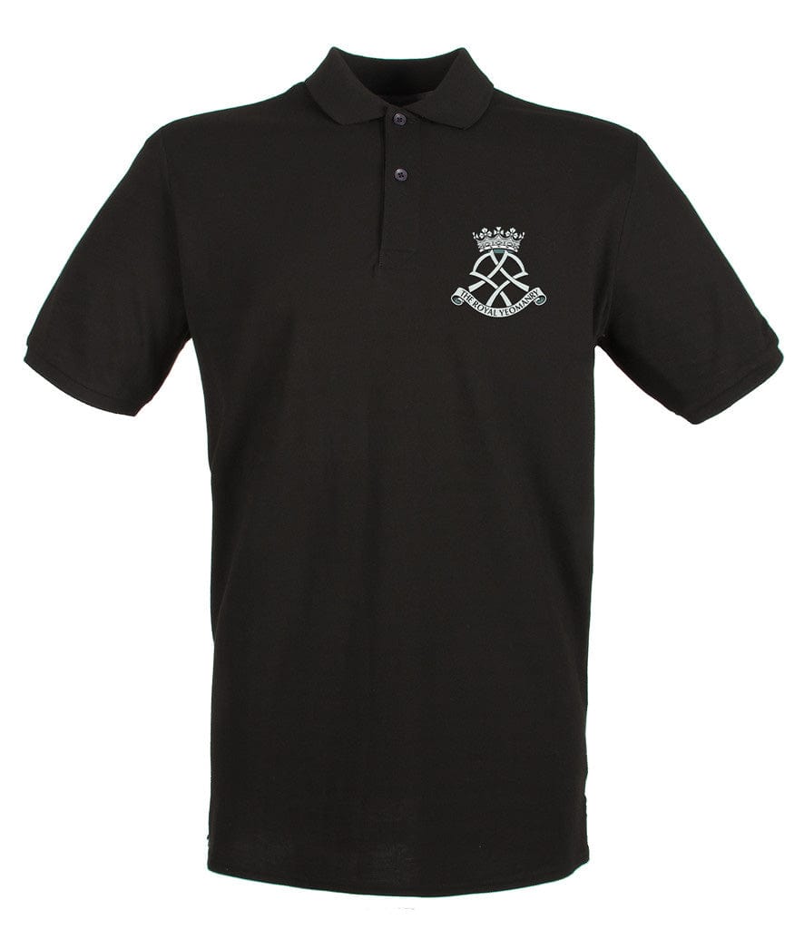 Royal Yeomanry Embroidered Pique Polo Shirt - Precision Military Emblems