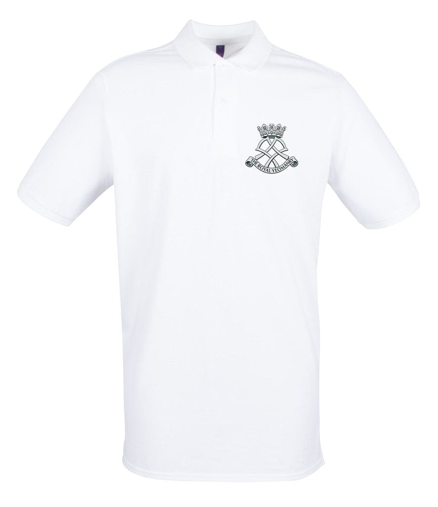 Royal Yeomanry Embroidered Pique Polo Shirt - Precision Military Emblems