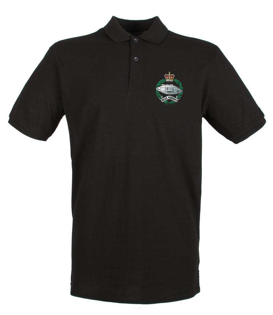 Royal Tank Regiment RTR Embroidered Pique Polo Shirt - Precision Military Emblems