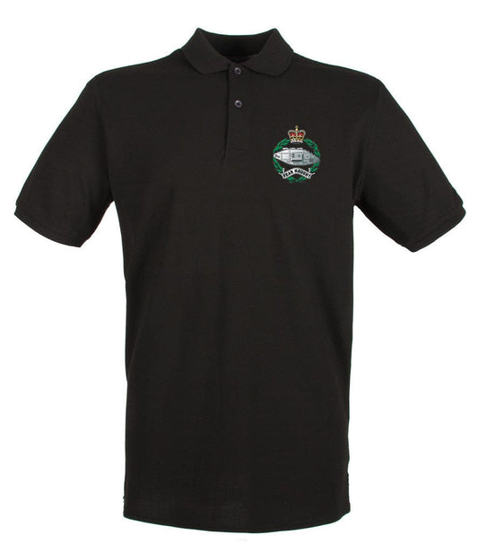 Royal Tank Regiment RTR Embroidered Pique Polo Shirt - Precision Military Emblems
