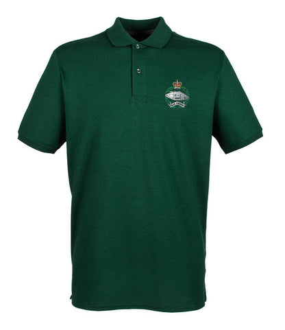 Royal Tank Regiment RTR Embroidered Pique Polo Shirt - Precision Military Emblems
