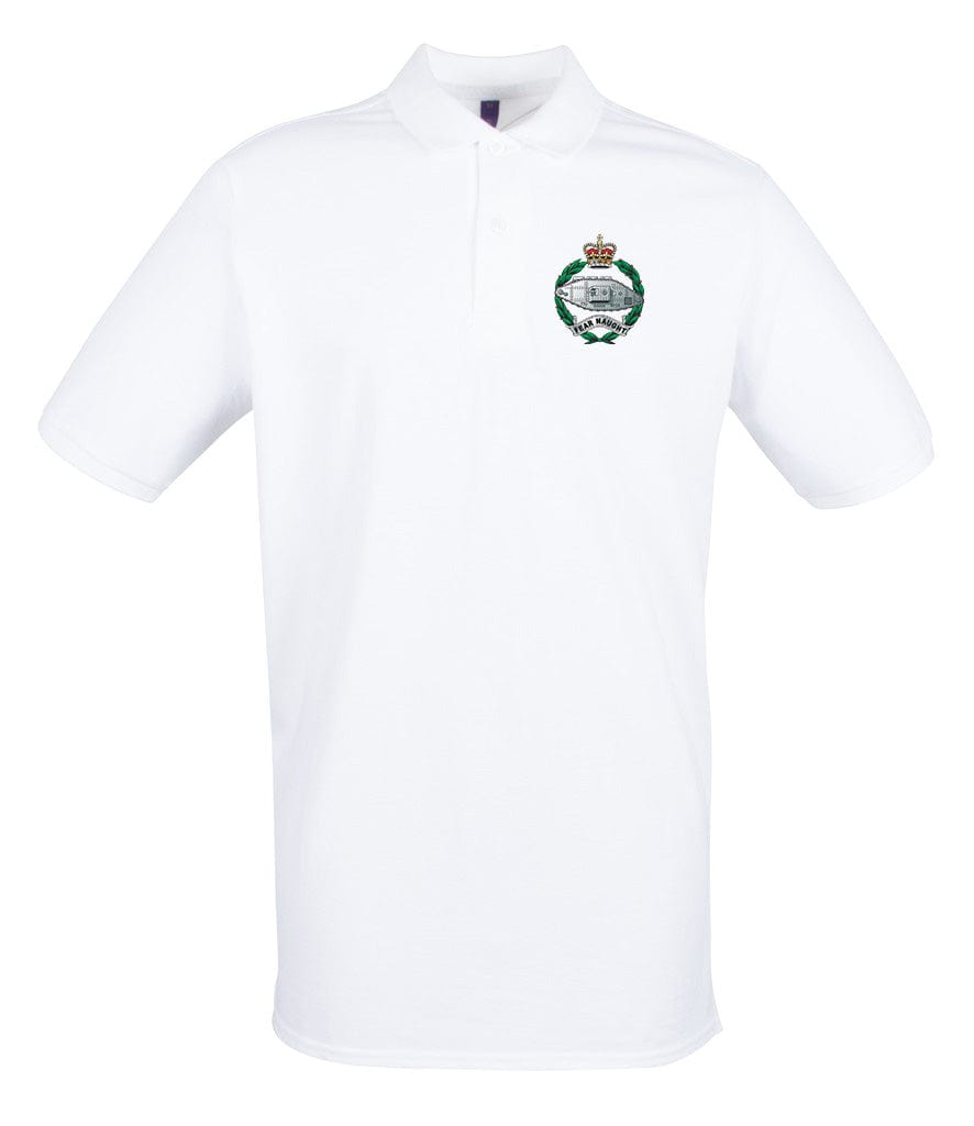 Royal Tank Regiment RTR Embroidered Pique Polo Shirt - Precision Military Emblems