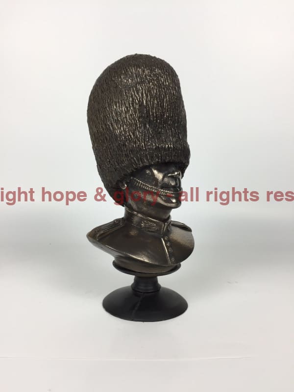 Scots Guards Bust Cold Cast Bronze Military Statue Sculpture - Precision Military Emblems