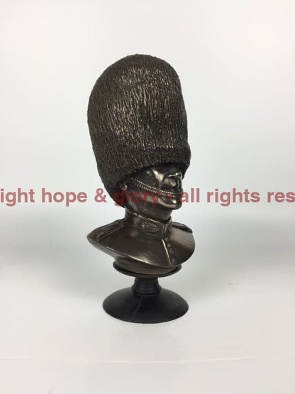 Scots Guards Bust Cold Cast Bronze Military Statue Sculpture - Precision Military Emblems