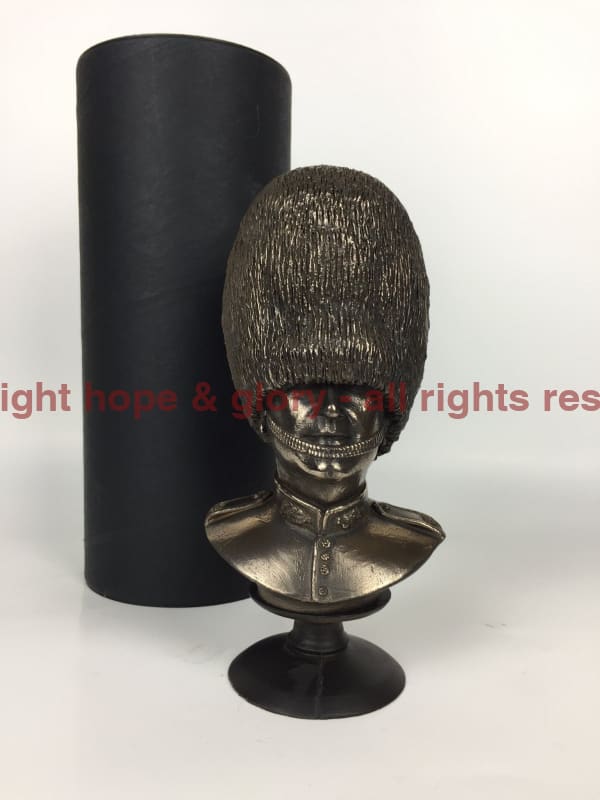 Scots Guards Bust Cold Cast Bronze Military Statue Sculpture - Precision Military Emblems