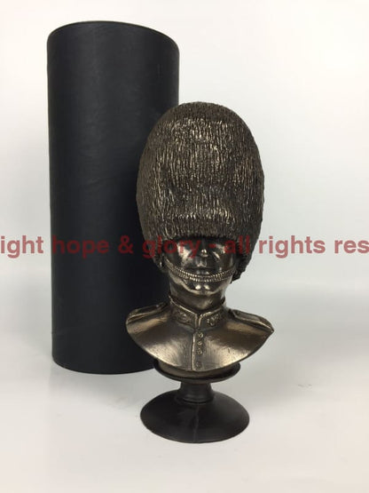 Scots Guards Bust Cold Cast Bronze Military Statue Sculpture - Precision Military Emblems