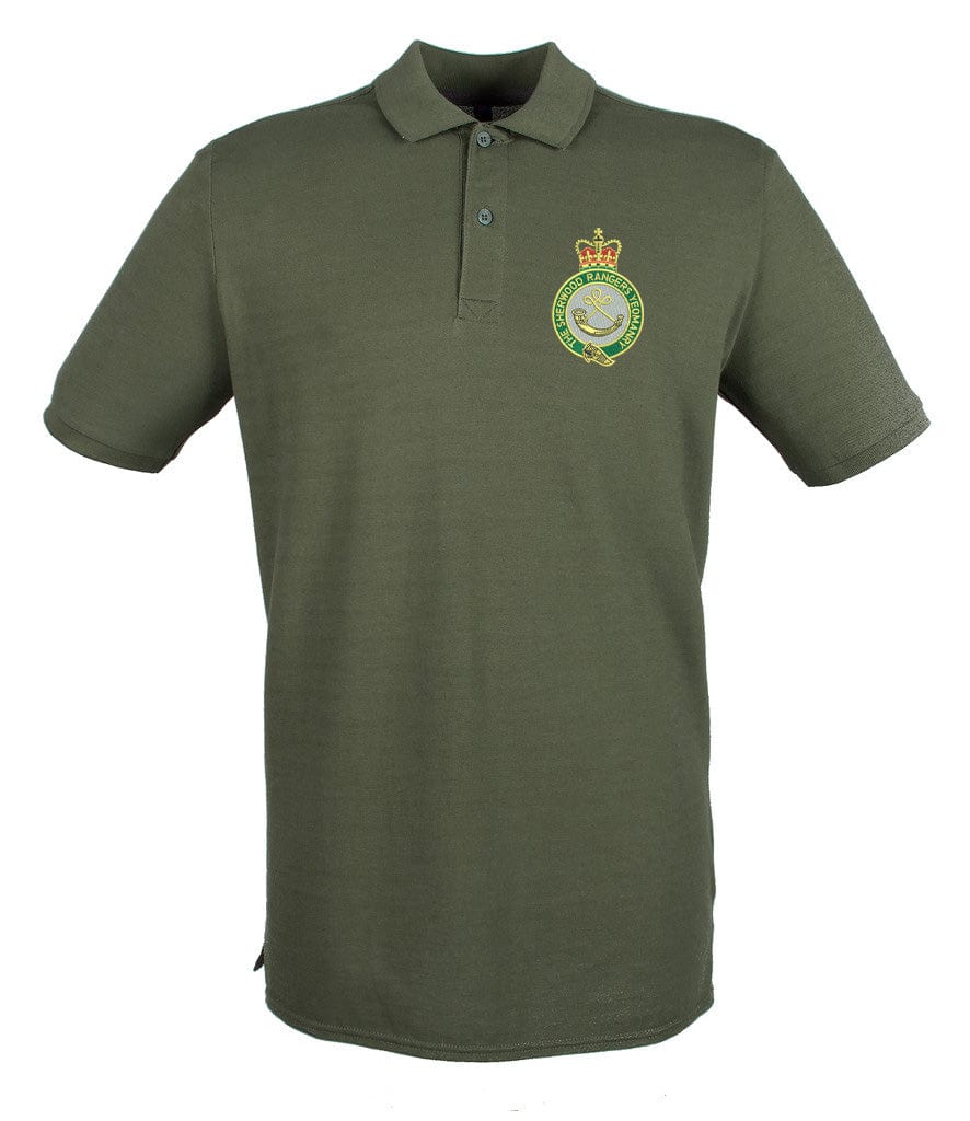 Sherwood Rangers Yeomanry Embroidered Pique Polo Shirt - Precision Military Emblems