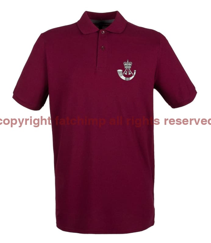 The Rifles Regiment Embroidered Pique Polo Shirt - Precision Military Emblems