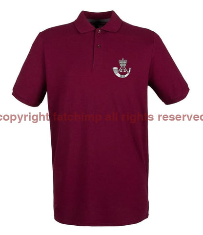 The Rifles Regiment Embroidered Pique Polo Shirt - Precision Military Emblems