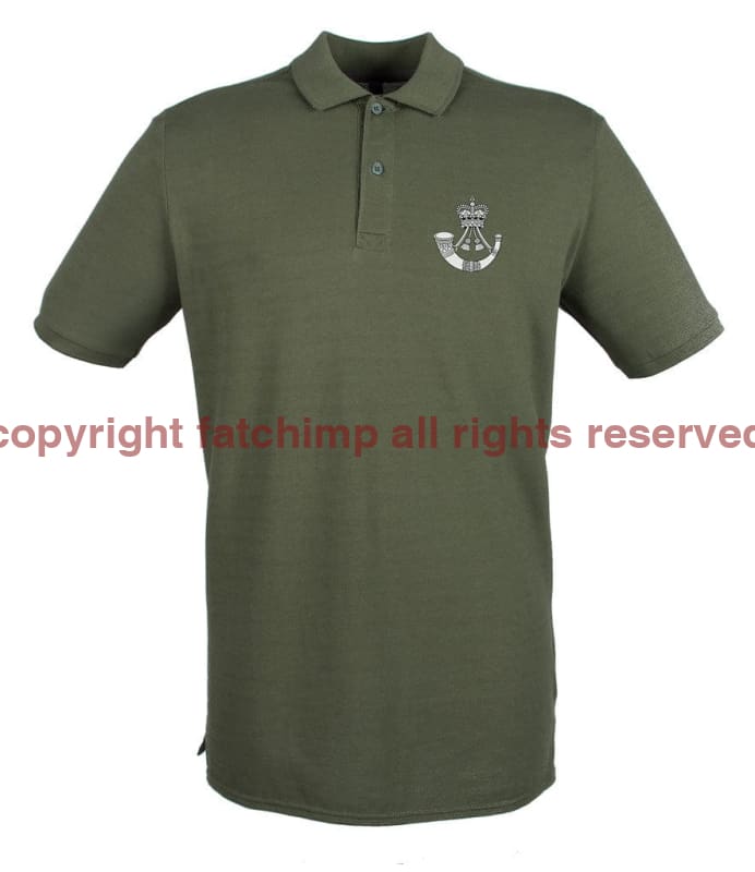 The Rifles Regiment Embroidered Pique Polo Shirt - Precision Military Emblems