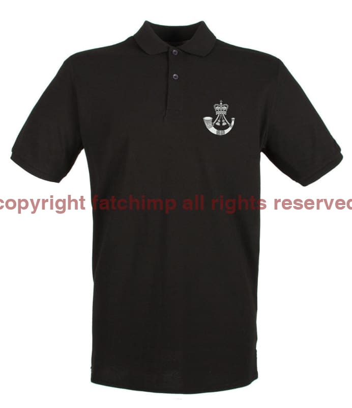 The Rifles Regiment Embroidered Pique Polo Shirt - Precision Military Emblems