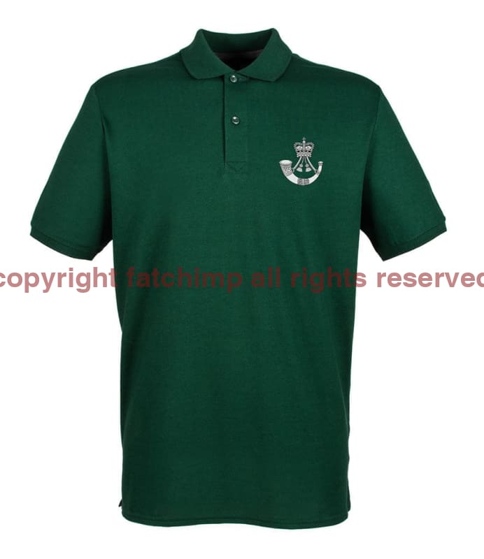 The Rifles Regiment Embroidered Pique Polo Shirt - Precision Military Emblems