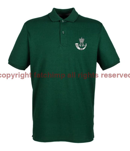 The Rifles Regiment Embroidered Pique Polo Shirt - Precision Military Emblems