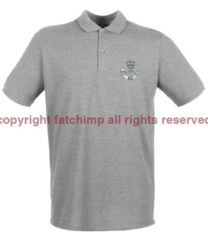 The Rifles Regiment Embroidered Pique Polo Shirt - Precision Military Emblems