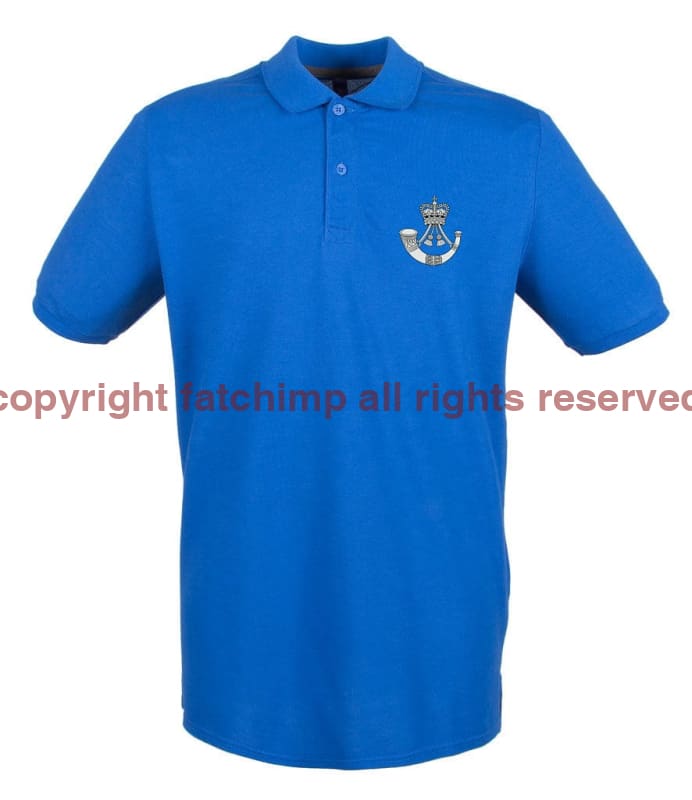 The Rifles Regiment Embroidered Pique Polo Shirt - Precision Military Emblems