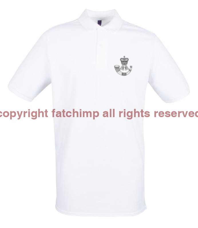 The Rifles Regiment Embroidered Pique Polo Shirt - Precision Military Emblems