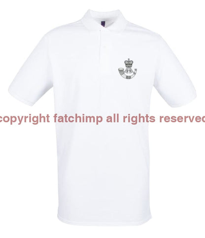 The Rifles Regiment Embroidered Pique Polo Shirt - Precision Military Emblems