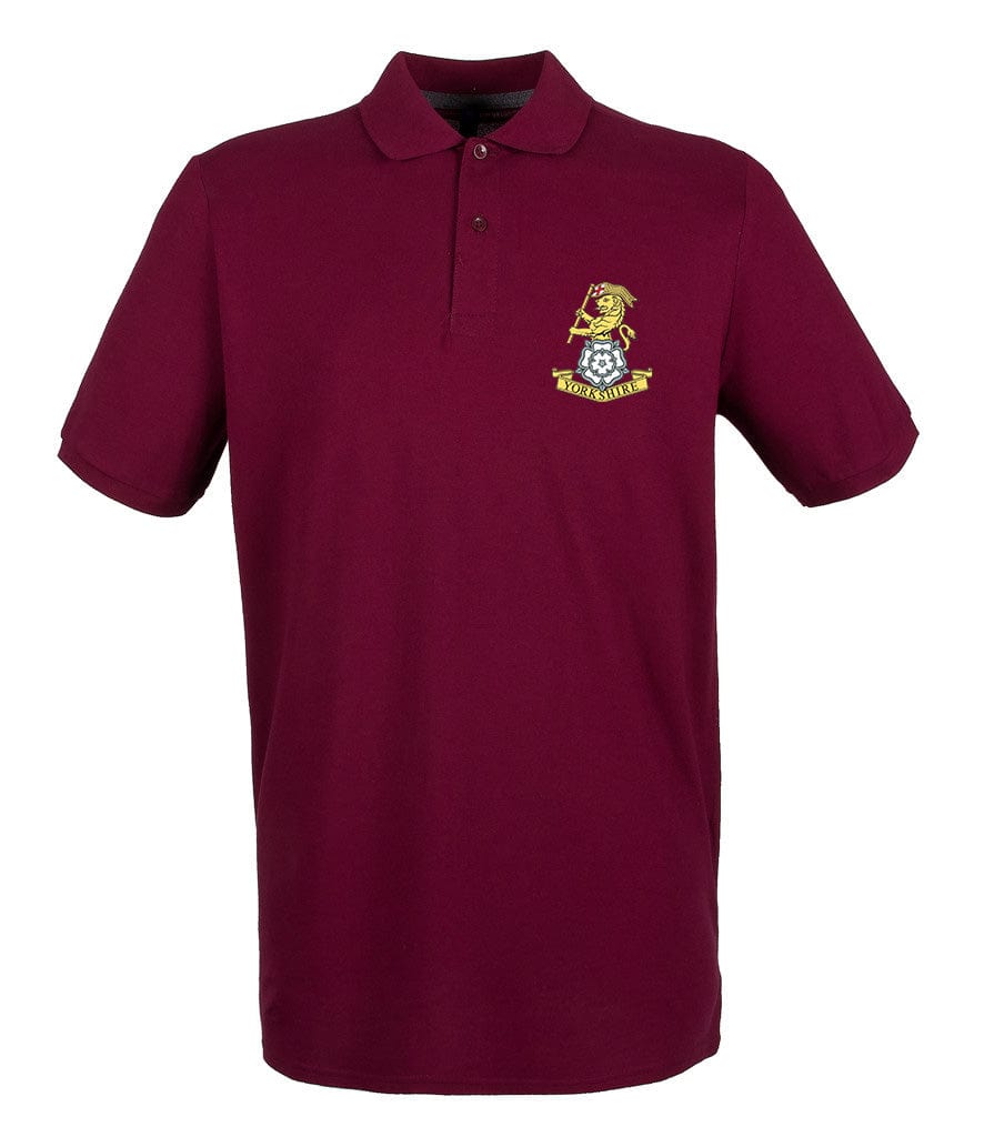 Yorkshire Regiment Embroidered Pique Polo Shirt - Precision Military Emblems