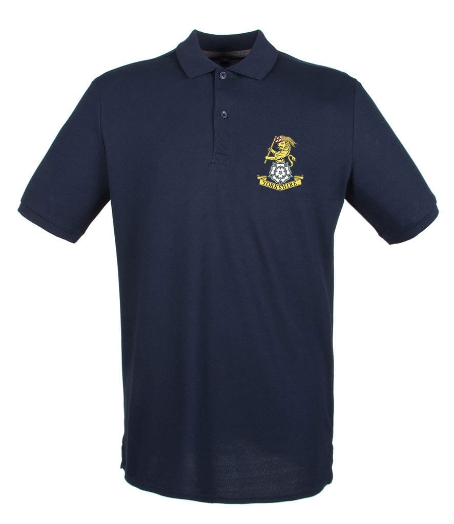 Yorkshire Regiment Embroidered Pique Polo Shirt - Precision Military Emblems