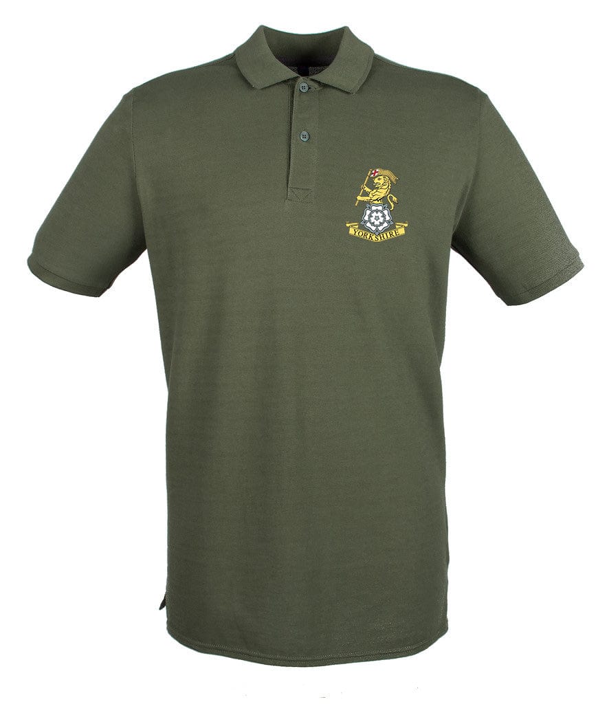 Yorkshire Regiment Embroidered Pique Polo Shirt - Precision Military Emblems