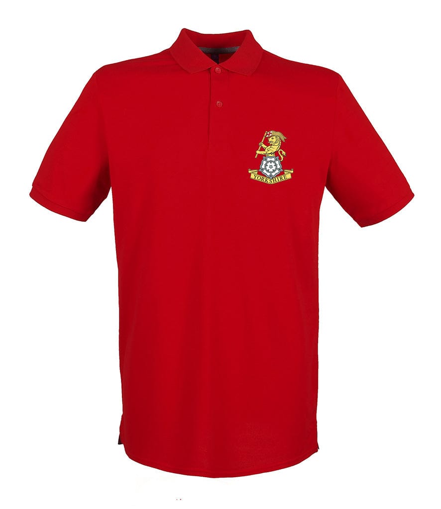 Yorkshire Regiment Embroidered Pique Polo Shirt - Precision Military Emblems
